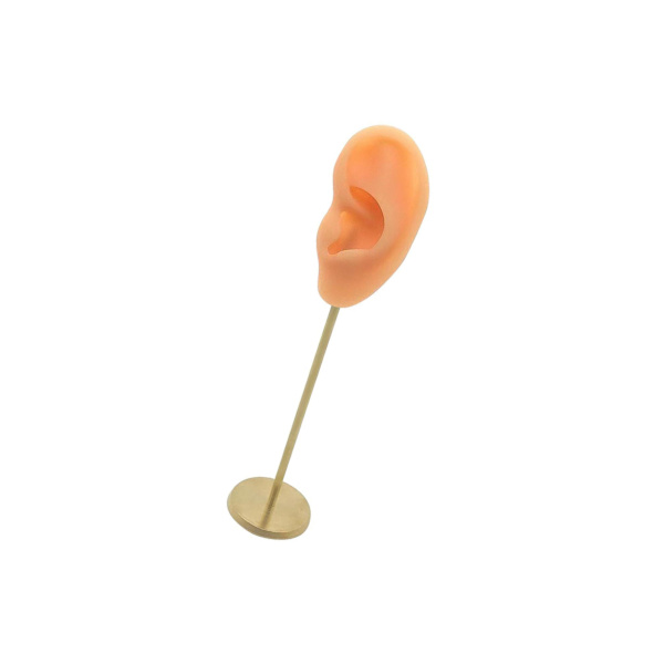 1/2/3 Örhänge Display Stand Human Ear Model Stud Holder Showcase Left Normal Skin Height: 18cm 1Set