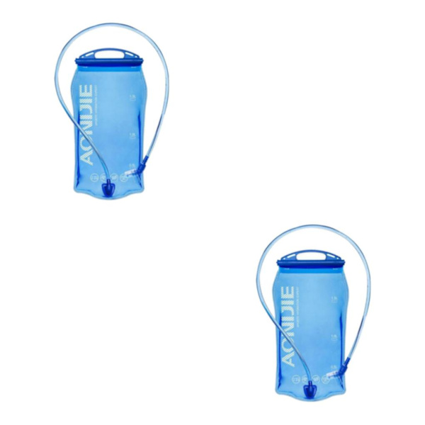 1/2 Utomhuscamping Vandring Klättring Cykling Vattenblåsa Blue 1.5L 35x17cm 2PCS