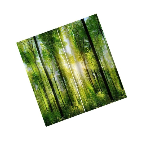 1/2 Digital Printing 3D Gardindraperier för vardagsrummet i sovrummet Sunshine Forest 1Set