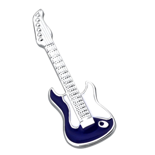 1/2 Damer Män Mässing Musikinstrument Gitarr Emalj Brosch 1Set