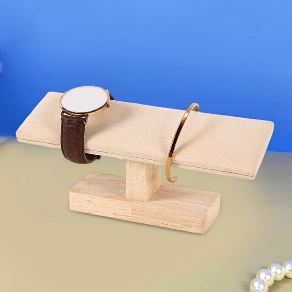 1/2 Bärbar Watch Display Stand Smycken Towers för sovrum Yellow 20 x 6 x 8cm 1Set