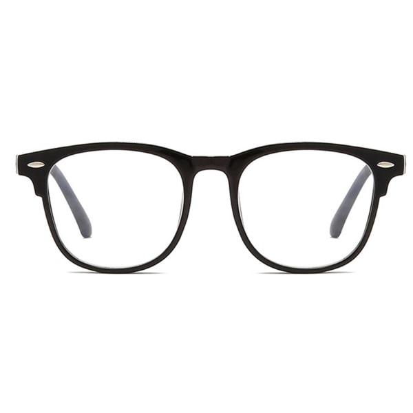 1/2/3 Glasögon Flat Lens Glasögonbåge Blått ljusblockerande Black 1Set
