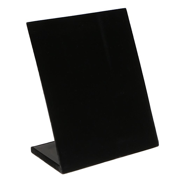 L-formad Stativ Sammetsbräda Örhänge Dingle Stud Holder Display Black 22x20x10.5cm