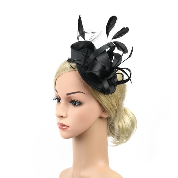 1/3 Lady Flower Fascinator Hat Kvinnor 1920-talet Bröllop Brud 1Set