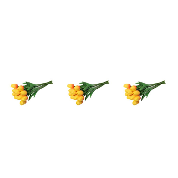 1/2/3 10påse Simulerade tulpaner Ljusa och charmiga blommor för the elderly 3PCS