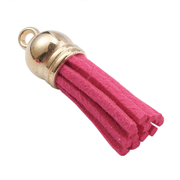 1/2/3/5 100 stycken Tofs Nyckelring Snygg DIY Tofs Tillbehör pink-Silver 1Set