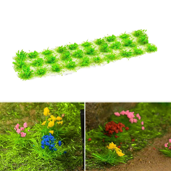 1/2/3/5 Miniature Cluster För Grass Grass Tufts Scenery Model Green 30 Pcs 5Set