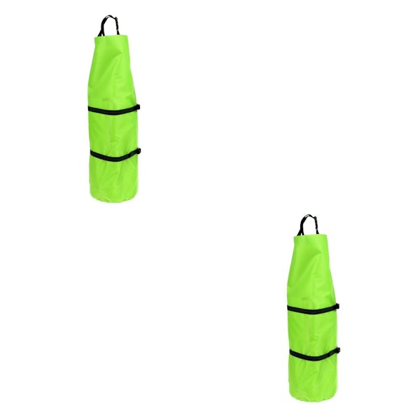 1/2 tältkompression förvaringsväska Duffelväska för camping utomhus Green 31 x 70 cm 2PCS