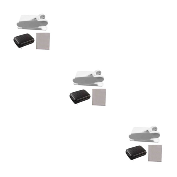 1/2/3/5 Telefon Spegel Reflektion Clip Bred Applicering Lätt att white 3PCS
