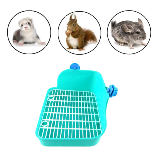 Kanin Toalettlåda Bricka Husdjur Hamster inomhus potträknare Guinea Green