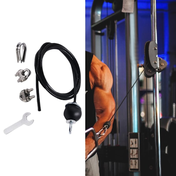 1/3/5 Fitness DIY Trissa Kabelmaskin System Biceps Styrka Adjustable 3m 1 Pc