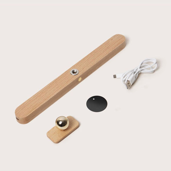 1/3 Modern LED Touch Spegellampa Trä Vägglampa Front Makeup Type 1 1 Pc