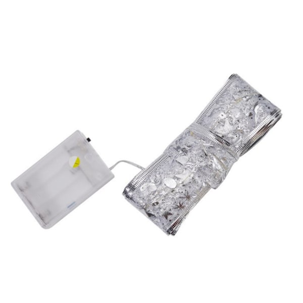 1/2/3/5 Christmas Tree Ribbon Lights Party Supplies För silver blue light 5 meters 50 lights 2Set