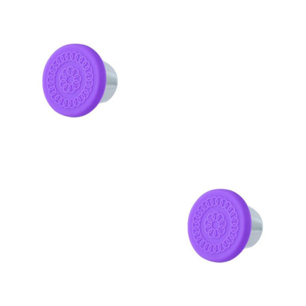 1/2/3/5 Wide Steel Cup Dressing Container Seal Salladsdressing purple lid 2PCS