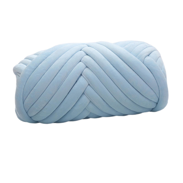1/2/3 500G Velvet Bulky Chunky Yarn För Arm Stickkudde Light Blue 500g 1 Pc