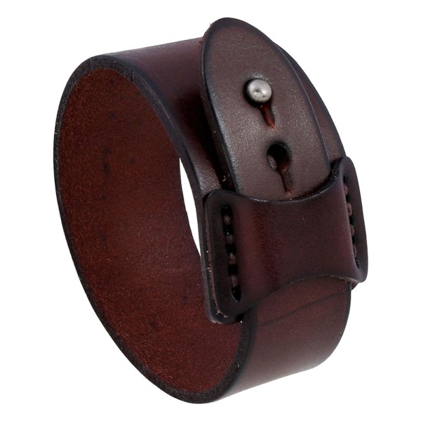 1/2/3 Herr Bred Armband Manschett Armband Handled Armband Punk för Brown 25.8x3.8cm 1Set