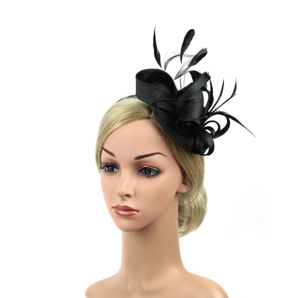 1/3 Lady Flower Fascinator Hat Kvinnor 1920-talet Bröllop Brud 1Set