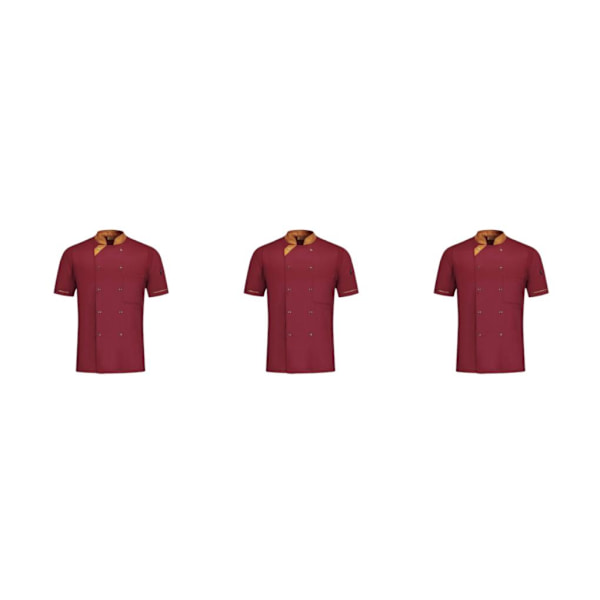 1/2/3 andningsbart tygspänneficka Slitstark färgfast - Wine Red M 3PCS