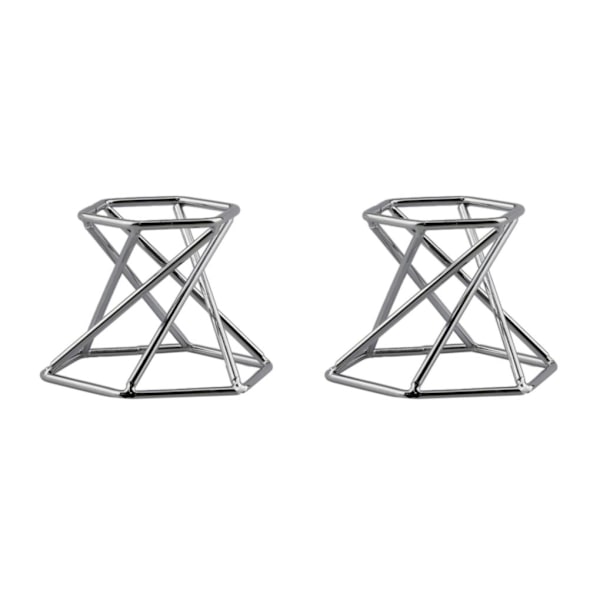 1/2/3/5 glasobjektiv med kulstativ för mineralprov Hexagon Silver 2Set