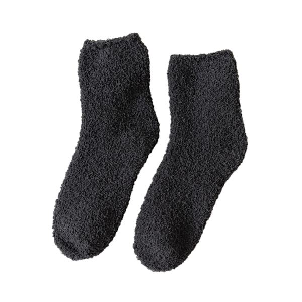1/2/3/5 10 stycken extra tjocka och elastiska mjuka strumpor Deep Grey 5PCS