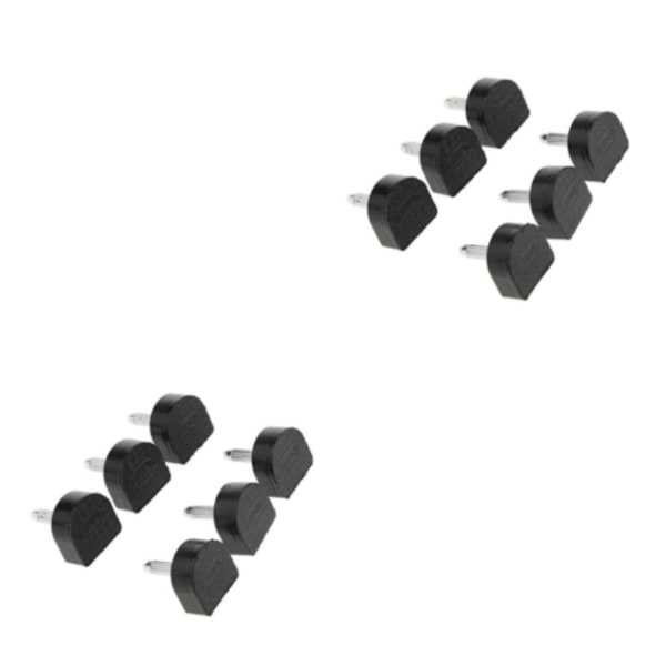 1/2/3/5 3 par Snygga högklackade tips Taps Skoreparation Black 16x16mm 2Set