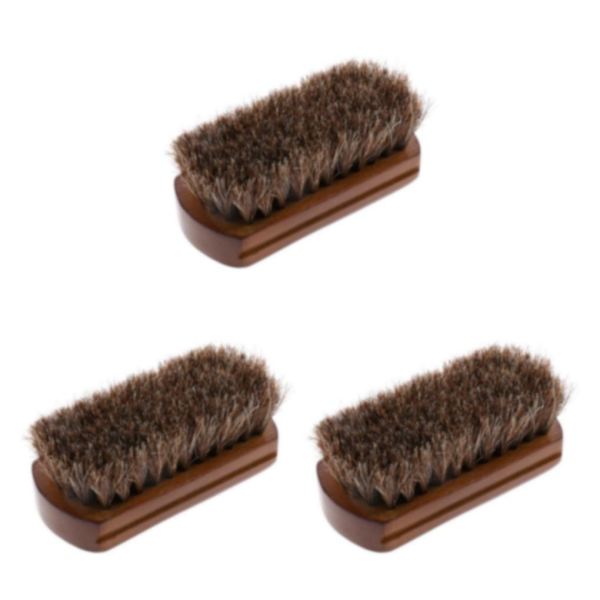 1/2/3 För Phenovo Horse Hair Shoe Shine Polish Buffing Shoes 3Set