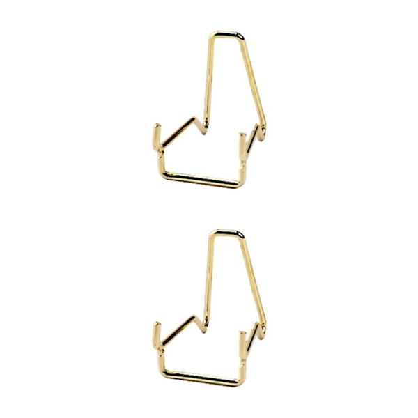 1/2/3 Iron Ores Stone Display Stand Desktop Rock Holder Base Golden S 2Set