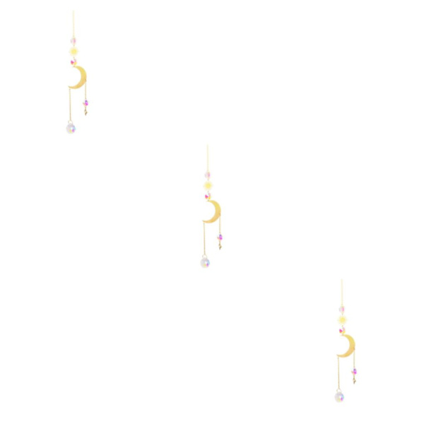 1/2/3/5 Crystal Balkong Fönsterhängande Dekor Vägg Rainbow Maker Model 5 40cm 3Set
