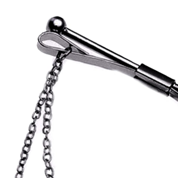 1/2/3/5 Mode mäns krage Bar Pin med kedja Cravat spännen 1Set