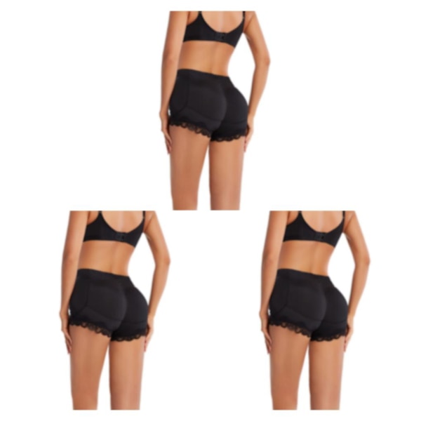 1/2/3/5 Och kurvformiga Push Up-underkläder för kvinnor för sexiga och black XL 3PCS