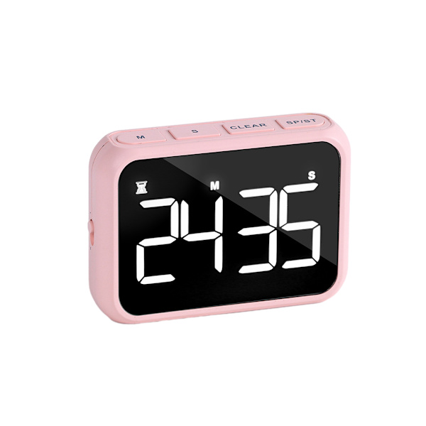 1/2/3/5 ABS Justerbar Volym Väckarklocka Med Radio - LED Stor pink 501 5PCS