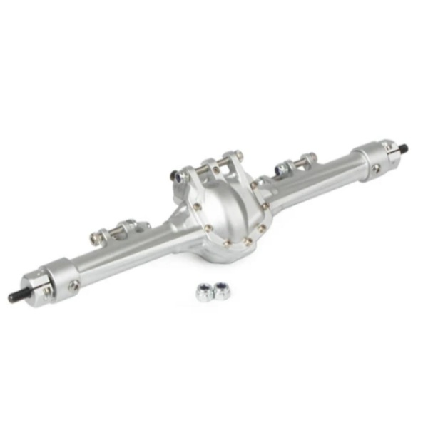 RCGOFOLLOW bakaxel RC bildel CNC Rc bakaxel för 1/10 axiell Silver