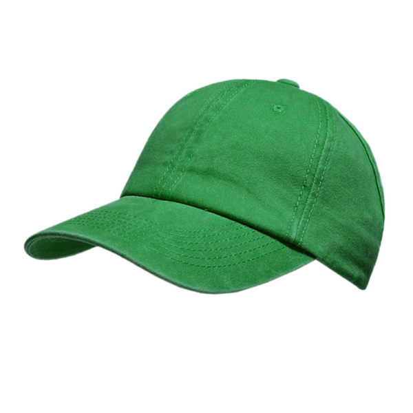 Kvinnor Rygglös Hästsvans Hatt Baseball Cap Hög stökig Bull Kepsar Green