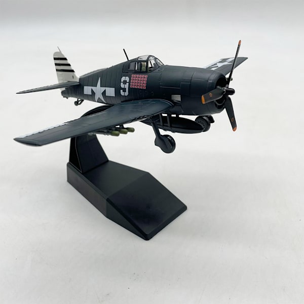 1/72 Skala F6F Fighter Model Plane med Stand Souvenir Desktop