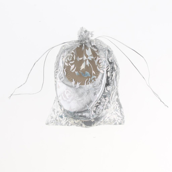 1/2/3/5 Kvinnor Tjej Magdansskor Non- För slip Soft Soles Silver L 5Set