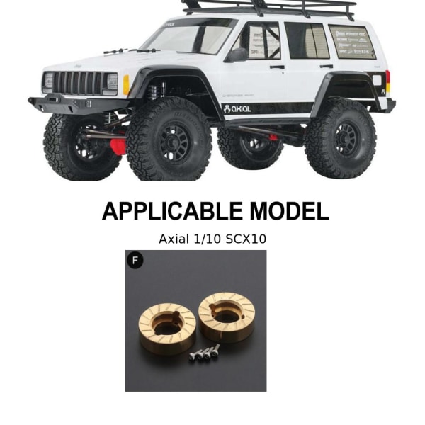 RCGOFOLLOW Mässing Heavy Duty Motvikt RC Upgrade Part Rc
