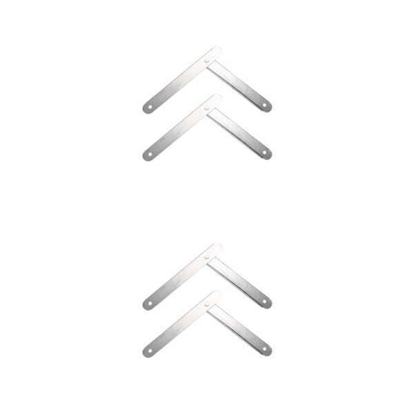 1/2/5 2x hopfällbar stegstege Gångjärnsfäste Stepstegar Tie White 34cm 2 pcs 2PCS