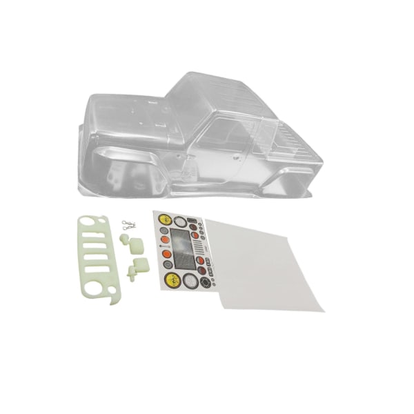 RC Crawler Clear Body DIY 313mm Axelavstånd omålad för 1/10 RC