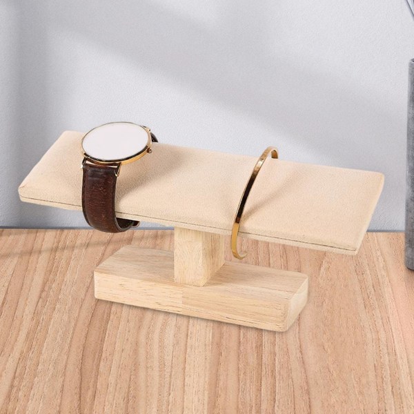 1/2 Bärbar Watch Display Stand Smycken Towers för sovrum Yellow 20 x 6 x 8cm 1Set