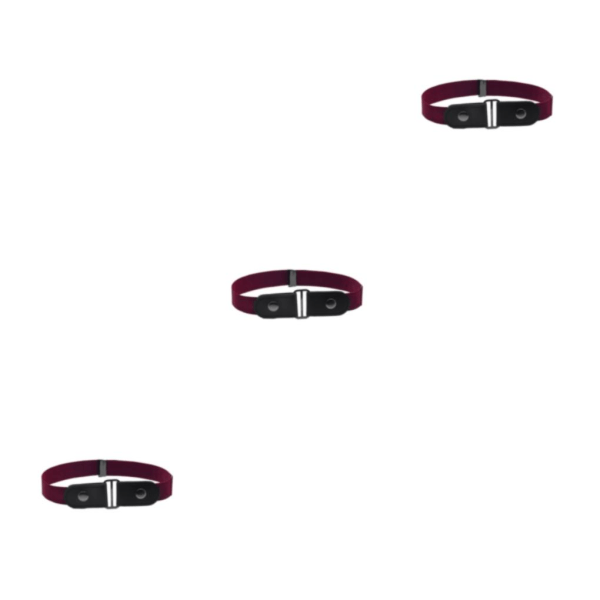 1/2/3/5 Bälte Inget Spänne Osynlig Moderiktig Långvarig Wine Red 3PCS