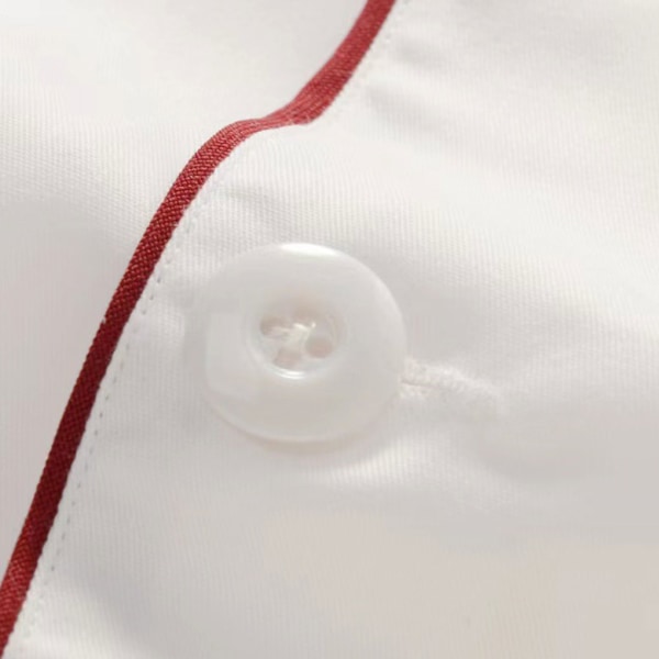 Kockkläder i polyester Mjuka och andas för komfort unisex white（long sleeve） L