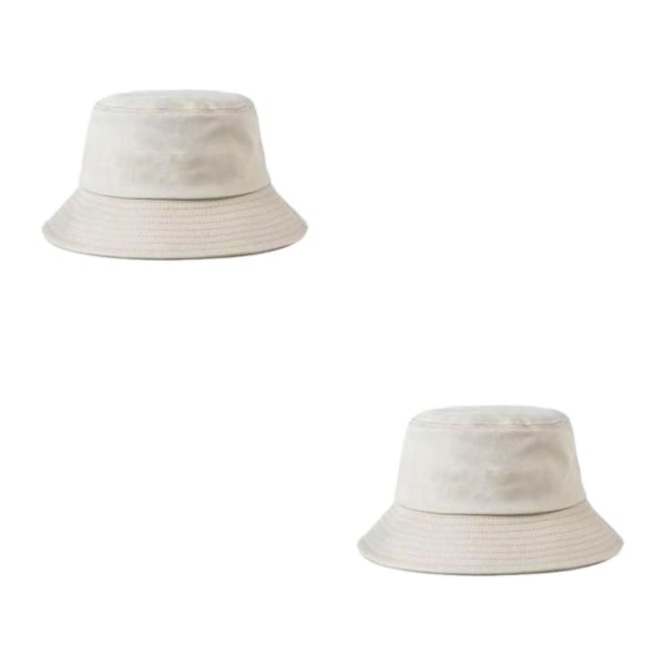 1/2 Utsökt Craft Slitstark Bucket Hat för strandentusiaster White-S 2Set