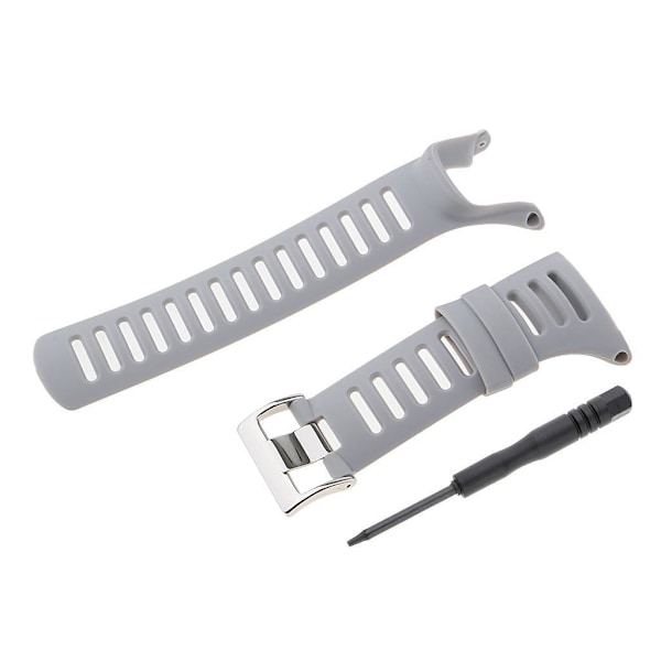 1/2/3 hållbara armbandsur i gummi för För Suunto Ambit3 Silver Grey 24mm 1 Pc