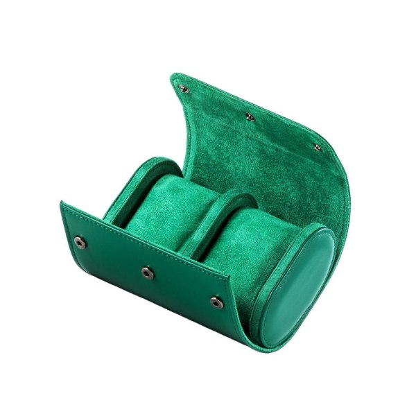 1/2/3 PU Watch Roll Case Organizer för halsband Green Style A 1 Pc