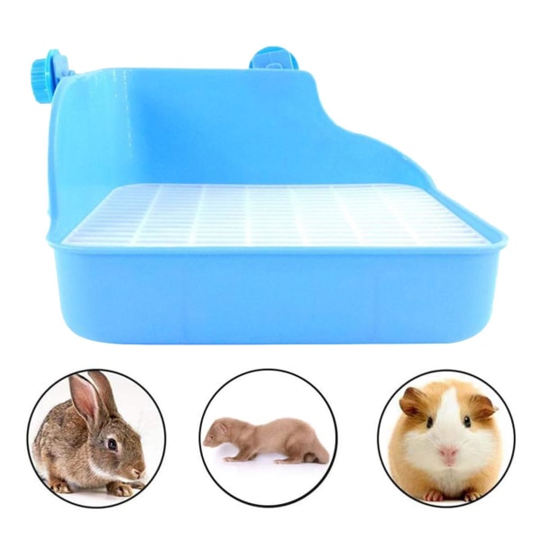 Kanin Toalettlåda Bricka Husdjur Hamster inomhus potträknare Guinea Blue