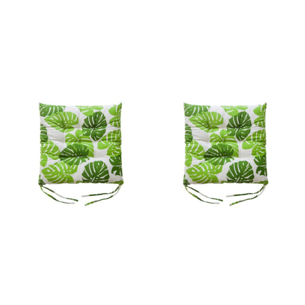 1/2 mjuk och bekväm fyrkantig stolsdyna för mysig sits Turtle backed Bamboo 2PCS