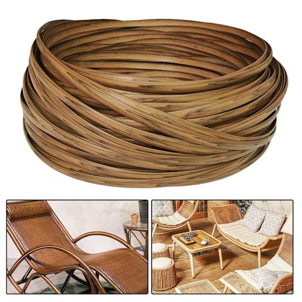 Stol Soffa Soffa Fixeringssats 8mm Wicker Möbler Reparationssats PE dark wood color