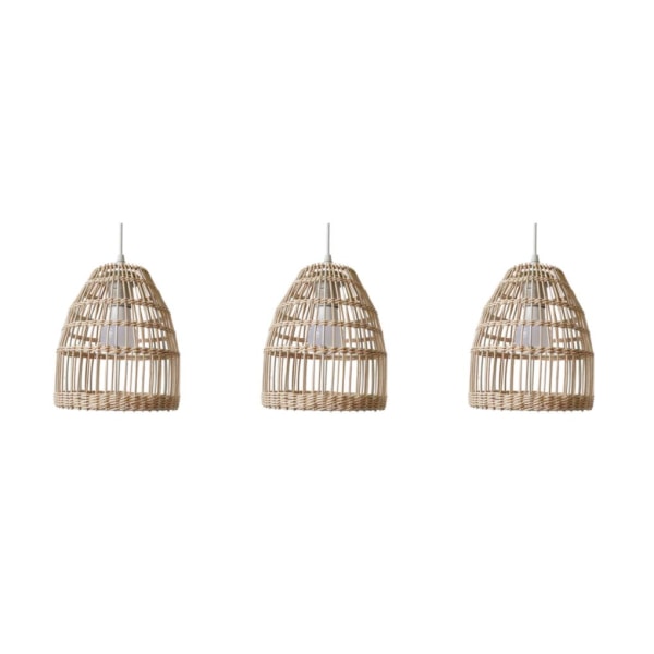 1/2/3 Rotting Lampskärm Boho Scandi Hanging Handgjord för hemmet 3PCS