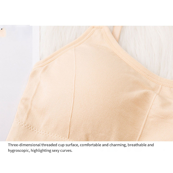 1/2/3/5 Dam Tank Crop Top BH Sexiga Underkläder Underkläder Bralette Orange 1 Pc