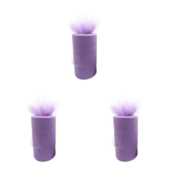 1/2/3/5 Tyllrulle Bröllopsdekoration Spole Bred Användning För light purple 3Set